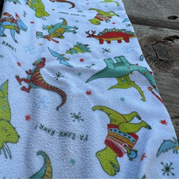 Bumblito Leggings - Holiday Set of 2 - Pumpkin and Christmas Dino - Size 5/6 - Picture 3 of 5